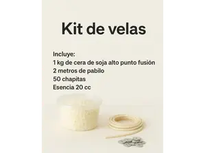 Kit para hacer velas + Esencia de Albainsumos