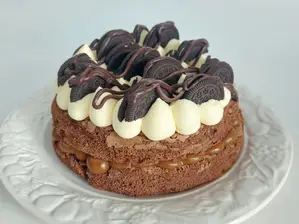 Brownie Doble Oreo/Frutos rojos de Andrea Franceschini