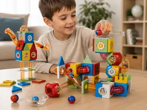 BLOQUES MAGNETICOS ACRILICOS 111 PIEZAS de Aqui se vende todo