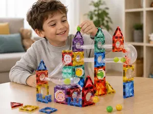 JUEGO DE ENCASTRE MAGNETICO 94 PIEZAS GRANDES de Aqui se vende todo