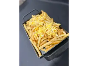 Porcion de papas con huevo de Babas