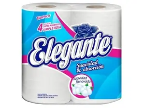Papel Higiénico Elegante Simple Hoja – Pack 4 x 30 mts de BACA HOME