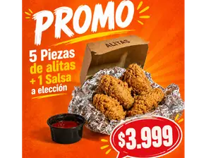 PROMO 2 XL DE ALITAS SIN PAPAS de Bastack's