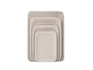 Bandeja Carton Gris Rectangular N°2 de Bol-sar