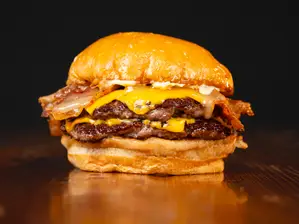 Bacon Honey Simple con papas de BR Burgers Florida