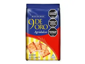 Pack x 5 Galletitas 9 de Oro Agridulce 200 gr. de Buenazo distribuidora