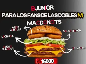1 DOBLE BBQ de Burguer junior