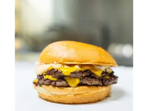 Doble solo cheddar y mayo de Burgerlandia