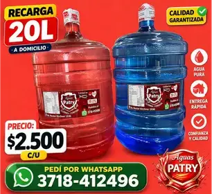 Producto de AGUAS PATRY DELIVERY LUN. a SAB. 6:00-20:00