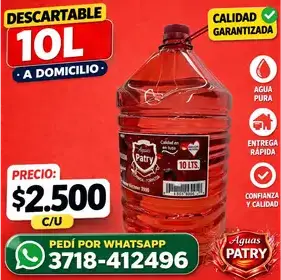 Producto de AGUAS PATRY DELIVERY LUN. a SAB. 6:00-20:00
