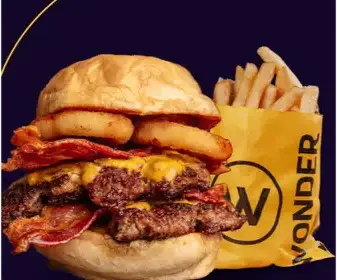 Producto de Wonder Hamburguesería - Vlack Valle Escondido