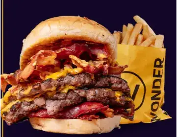 Producto de Wonder Hamburguesería - Vlack Valle Escondido