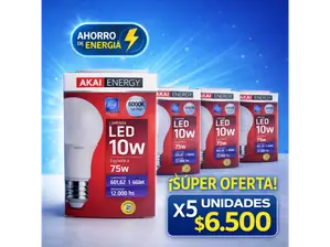 Lamparas led 10 w x 5 unidades de Clean mas