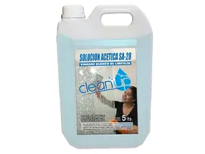 VINAGRE DE LIMPIEZA - SOLUCION ACETICA SA-28 X 5 LTS. de CleanUp