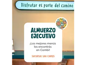 Milanesa de peceto acompañada de spaguetti cremoso al limón de Combi Camino San Carlos