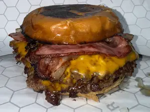 Chesse Bacon de cuarto de milla burgers