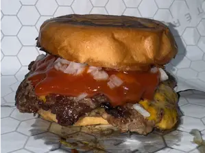 Crispy onion de cuarto de milla burgers