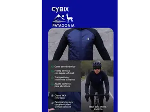 Campera C/ Rompeviento Ciclismo Borrajo Mitica Frizada de Cybixpatagonia