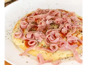Pizza mozzarella con jamon de Delicias Serranas Sin Gluten