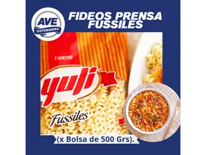 FIDEOS FUSSILES ( x Bolsa de 500 Grs). de DISTRIBUIDORA AVE