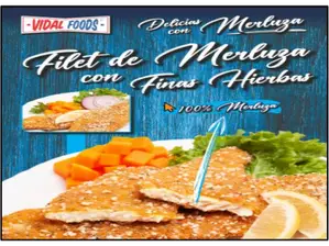 Filet Merluza Finas Hierbas x 4 Kg - Vidal Foods de DLR Alimentos Congelados Casa Central