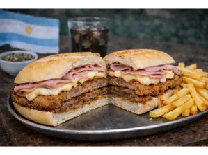 Milanesa de Ternera con jamon y queso de DMilanga