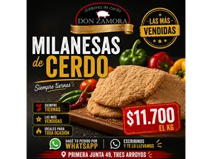 Milanesas Preparadas de DON ZAMORA CHACINADOS