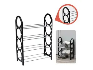 Organizador De Zapatos Desarmable 4 Estantes 8 Pares de electrofiesta