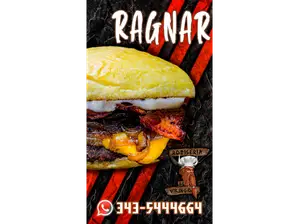 RAGNAR JUNIOR + PAPAS de ELVIKINGOROTISERIA