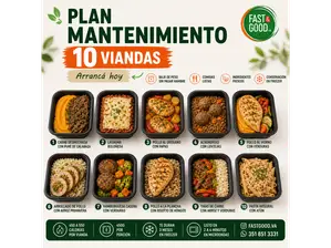 10 VIANDAS MANTENIMIENTO de Fast and Good Viandas Saludables