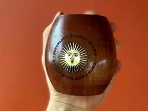 Mate "Patrio" + Bombilla de acero de Flor Tienda Natural