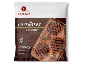 Hamburguesa,Parrillera carne ( cod 307). de Friar Mayorista