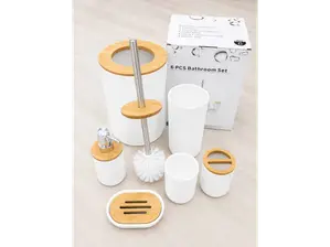 🚿🛁 SET DE BAÑO 6 PIEZAS 🛁🚿 de Importa Mundo