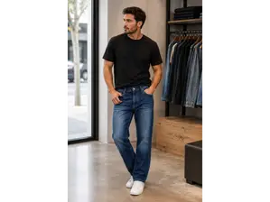 jeans recto localizado de Kokdenim