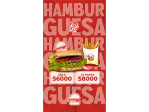 HAMBURGUESA SIMPLE de La Casa De Pancho Villa