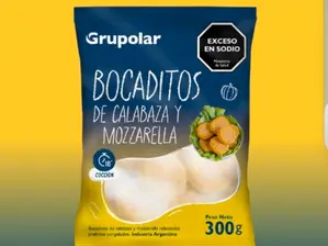 Bocadito de calabaza y muzzarela 15 x300Gr de La Estancia