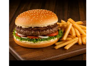 Burguer clásica simple de La verdad de la milanesa