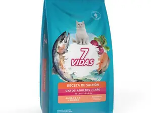 7 VIDAS Gatos Adultos Salmón x 10 Kg de Las Dalias Pet and Human