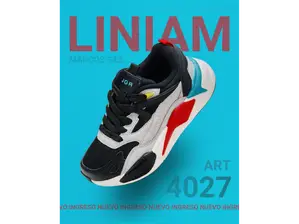 Zapatillas Jaguar Art. #4027 28 al 35 Gris/Negro de Liniam