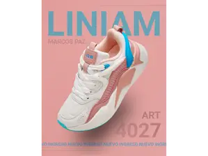 Zapatillas Jaguar Art. #4027 28 al 35 Blanco/Rosa de Liniam