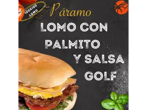 Lomo con palmitos y salsa golf de Lomitos Paramo