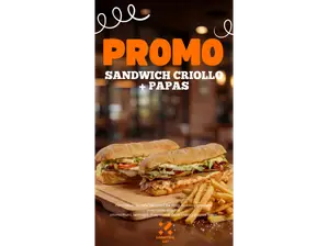 LOMITO CRIOLLO CON PAPAS de Lomitos 2x1 Marcos Juarez
