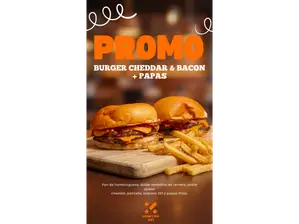BURGER CHEESE Y BACON de Lomitos 2x1 Marcos Juarez