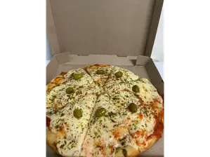 Pizza muzzarella de Los Pintos cheff
