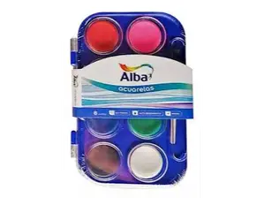 Acuarela Alba x 8 c/pincel oferta*** de masutiles