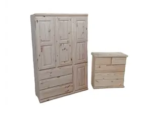 COMBO ROPERO + CÓMODA 80×80 de MUEBLERIA GBG