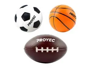PELOTA ANTI ESTRESS GOMA ESPUMA PROYEC de MUSCLE WORLD DINO