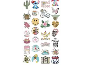 plancha de stickers ejemplo. de Nafra.Estudio