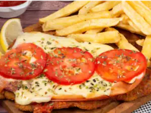 Milanesa napolitana con guarnición de Napoli | Pastas - Pizzas- Milanesas