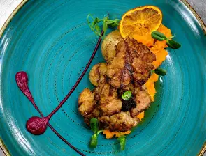Mollejas caramelizadas de Oleo